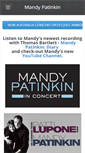 Mobile Screenshot of mandypatinkin.org